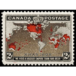 canada stamp 85i imperial penny postage christmas 2 1898 M XF 019