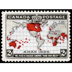 canada stamp 85 imperial penny postage christmas 2 1898 M FVFNH 049