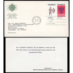 canada stamp 569a algonkian indians 1973 FDC PC 009