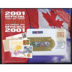 2001 collection canada official first day covers