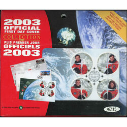 2003 collection canada official first day covers