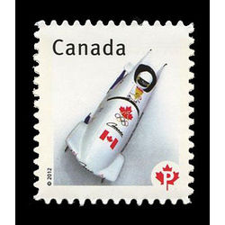 canada stamp 2502 flag on bobsled 2012