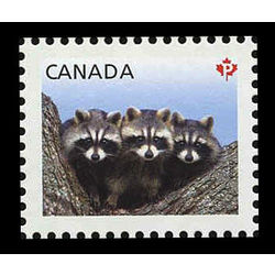 canada stamp 2504a raccoons 2012