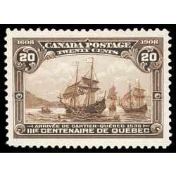 canada stamp 103 cartier s arrival 20 1908 M GEM 070