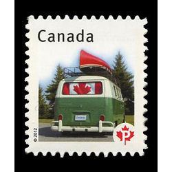 canada stamp 2500a flag in van window 2012