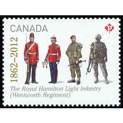 canada stamp 2577b the royal hamilton light infantry 2012