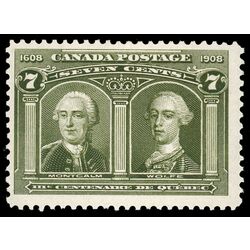 canada stamp 100 montcalm wolfe 7 1908 M F 092